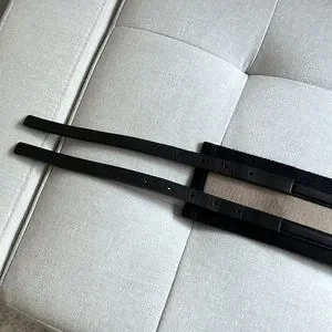 Gucci | Accessories | Gucci Canvas Black Tan Striped Belt  display picture 3